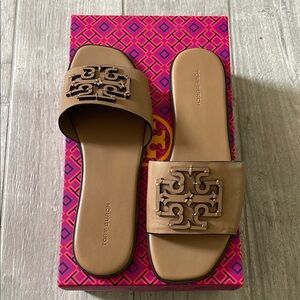 Tory Burch Leather Sport Slides